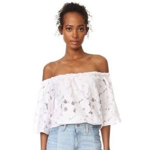 BB Dakota Lace Off-Shoulder Crop